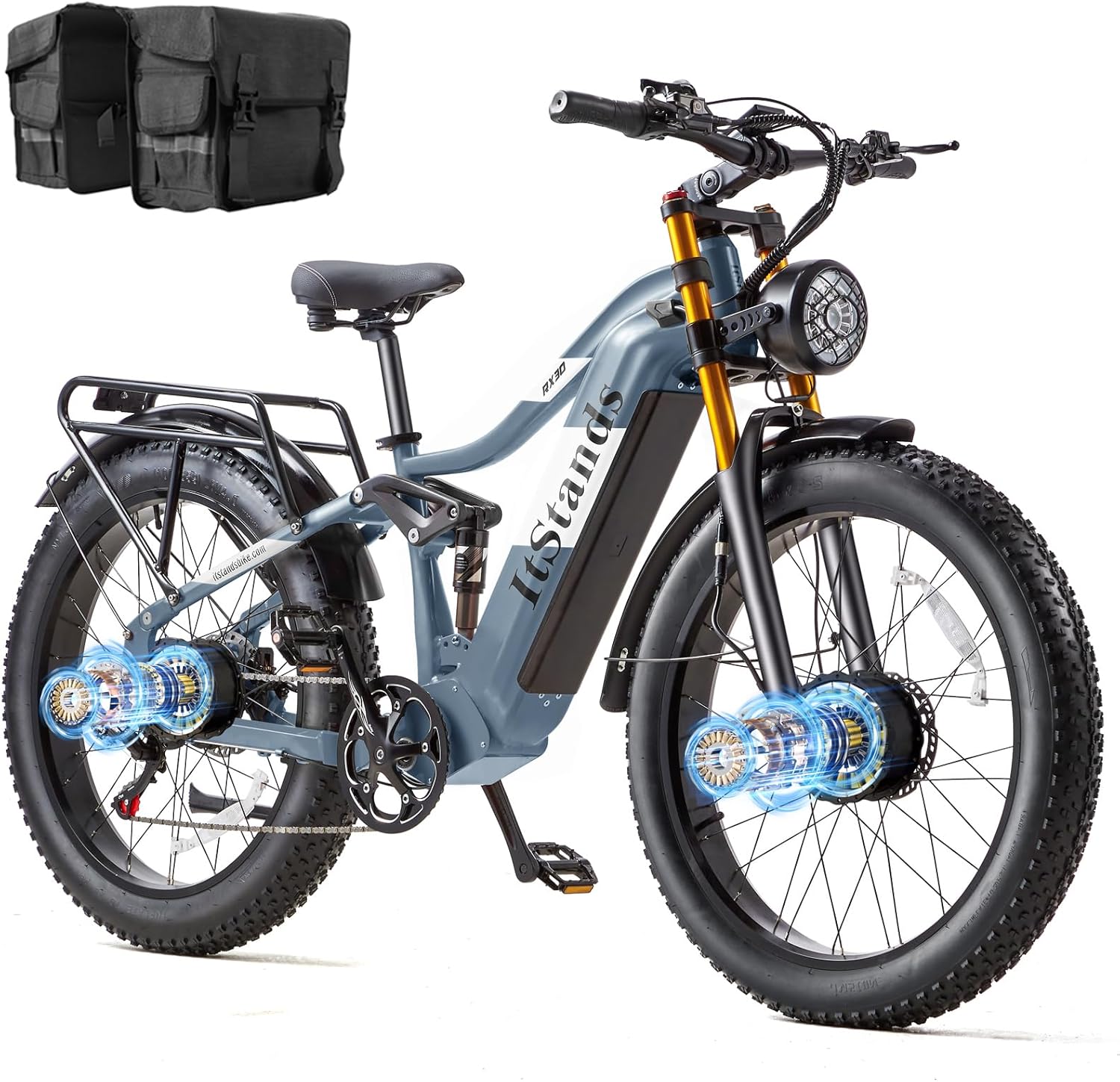 DAMSON Dual Motor 2000W Electric Bike for Adults view 9