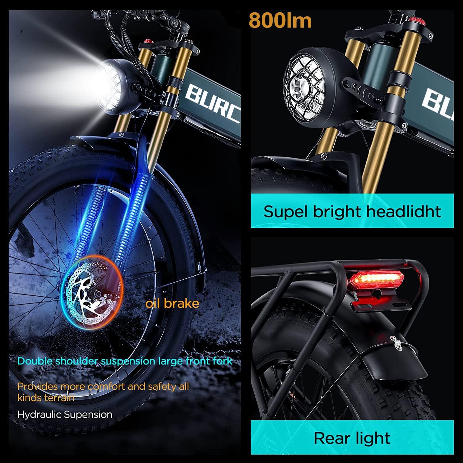 DAMSON Dual Motor 2000W Electric Bike for Adults view 11