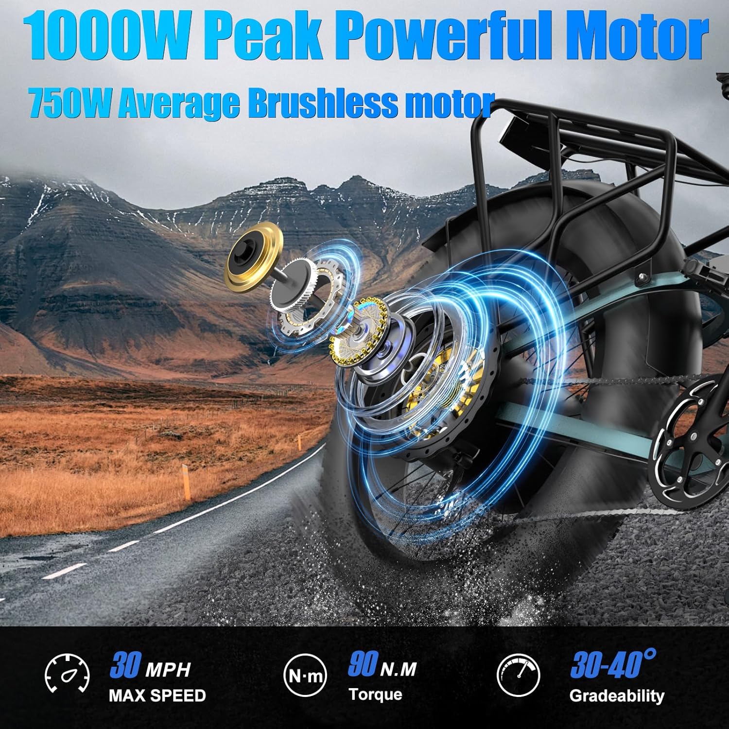 DAMSON Dual Motor 2000W Electric Bike for Adults view 4