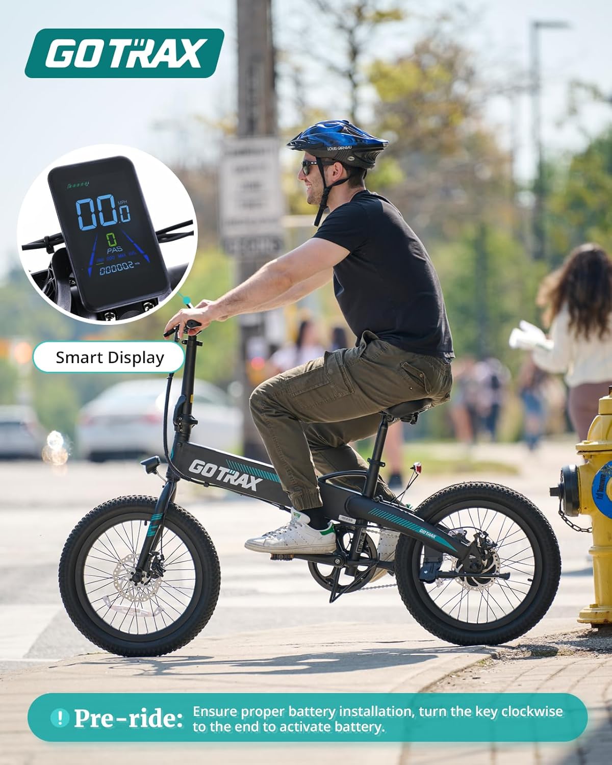 Gotrax R1 Folding Electric Bike view 4