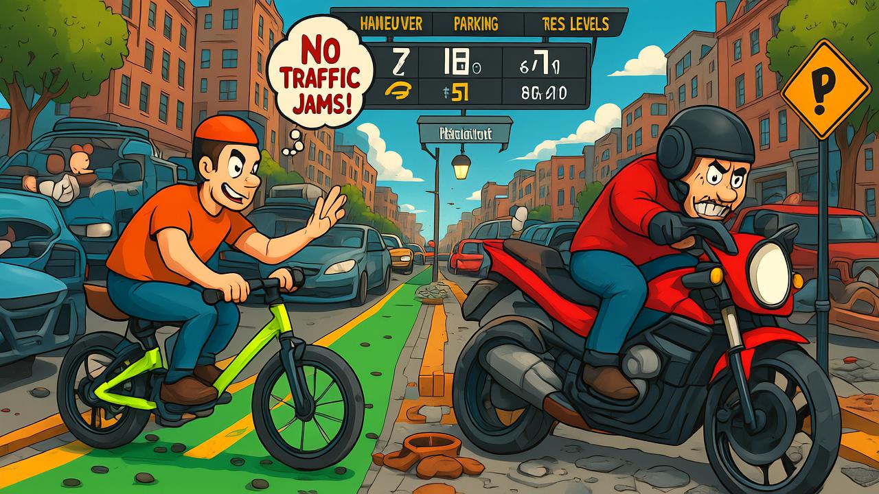 Riding in various weather conditions comparison