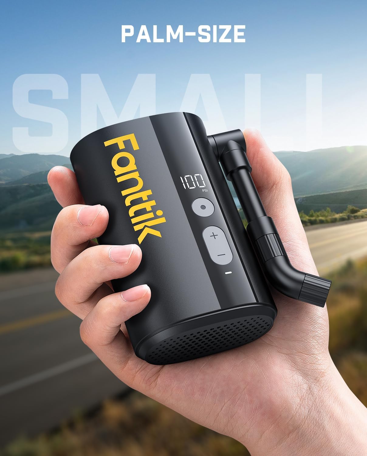Fanttik X9 Ace Mini Tire Inflator - Bike Pump view 2
