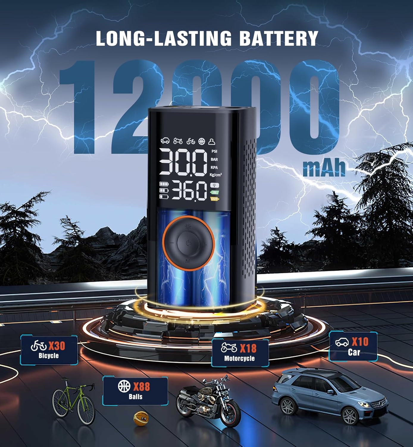 QYQBOON Portable Air Compressor view 4